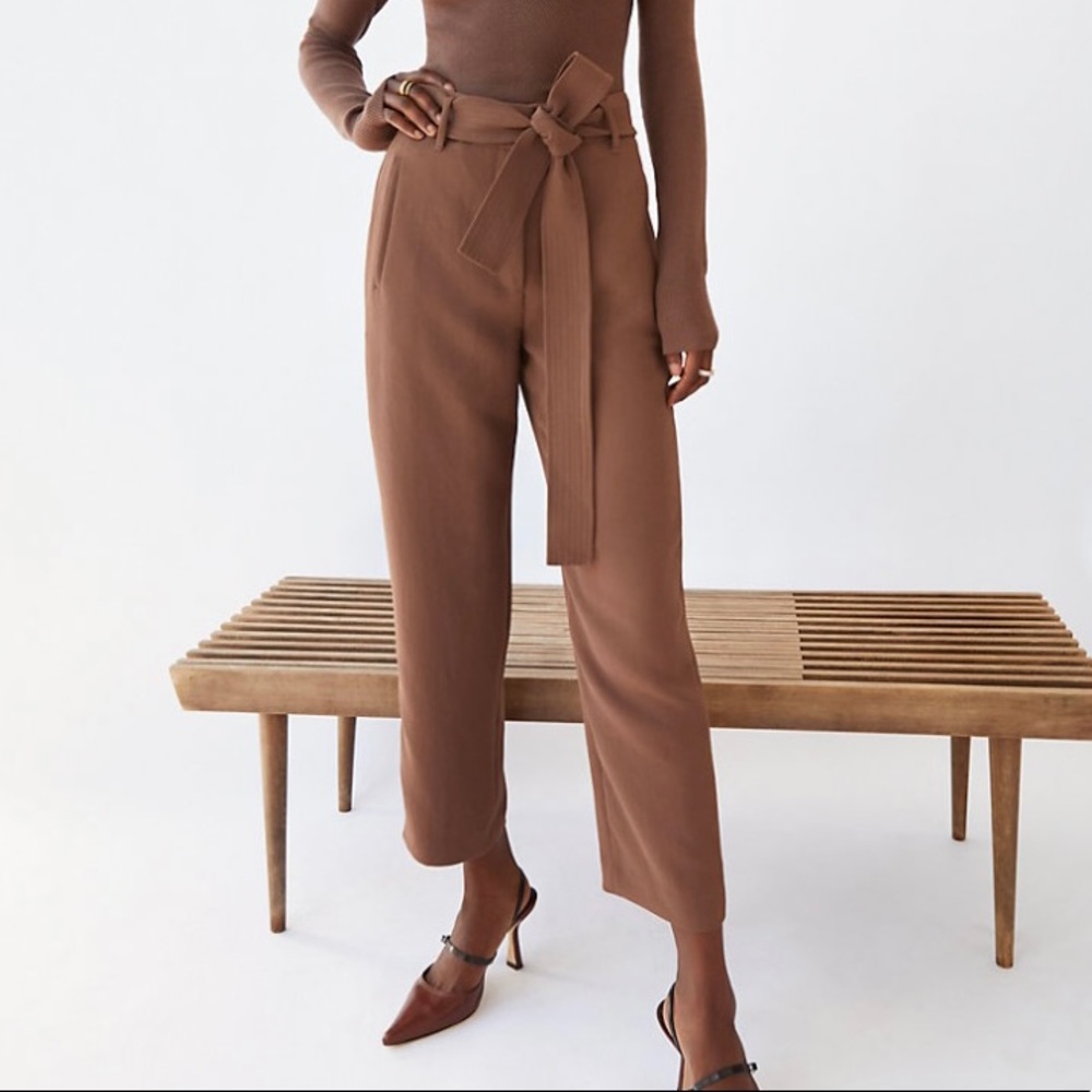 Wildfred Burgundy Tie-Front Pant